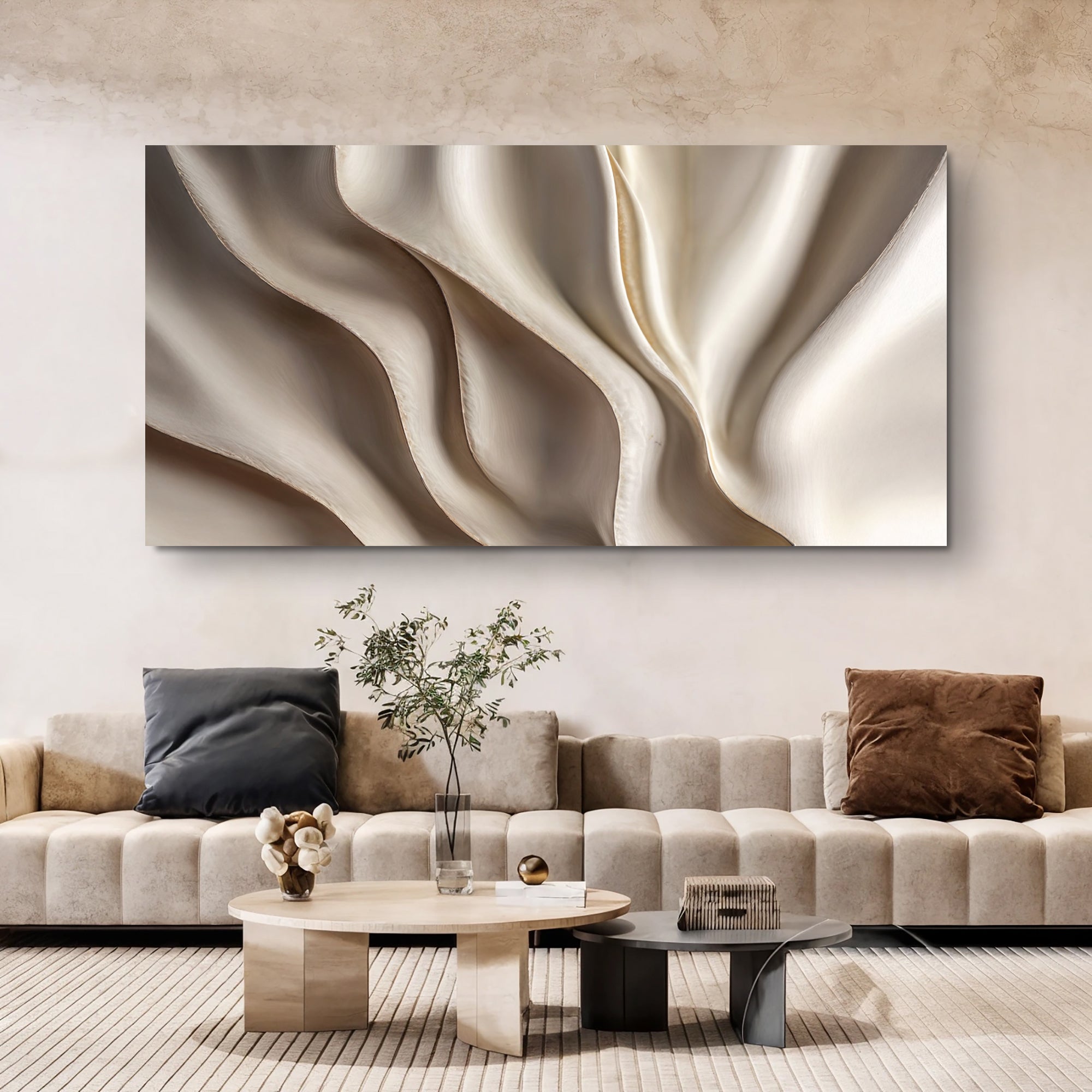 Beige Minimalist Wall Art