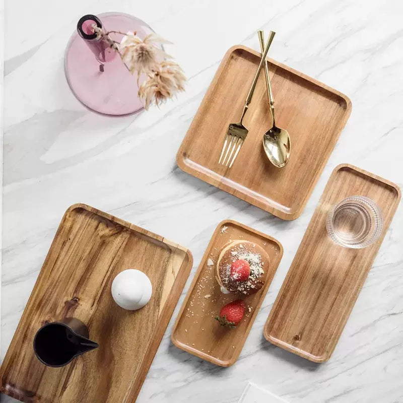 Natural Wooden Tray Coffee