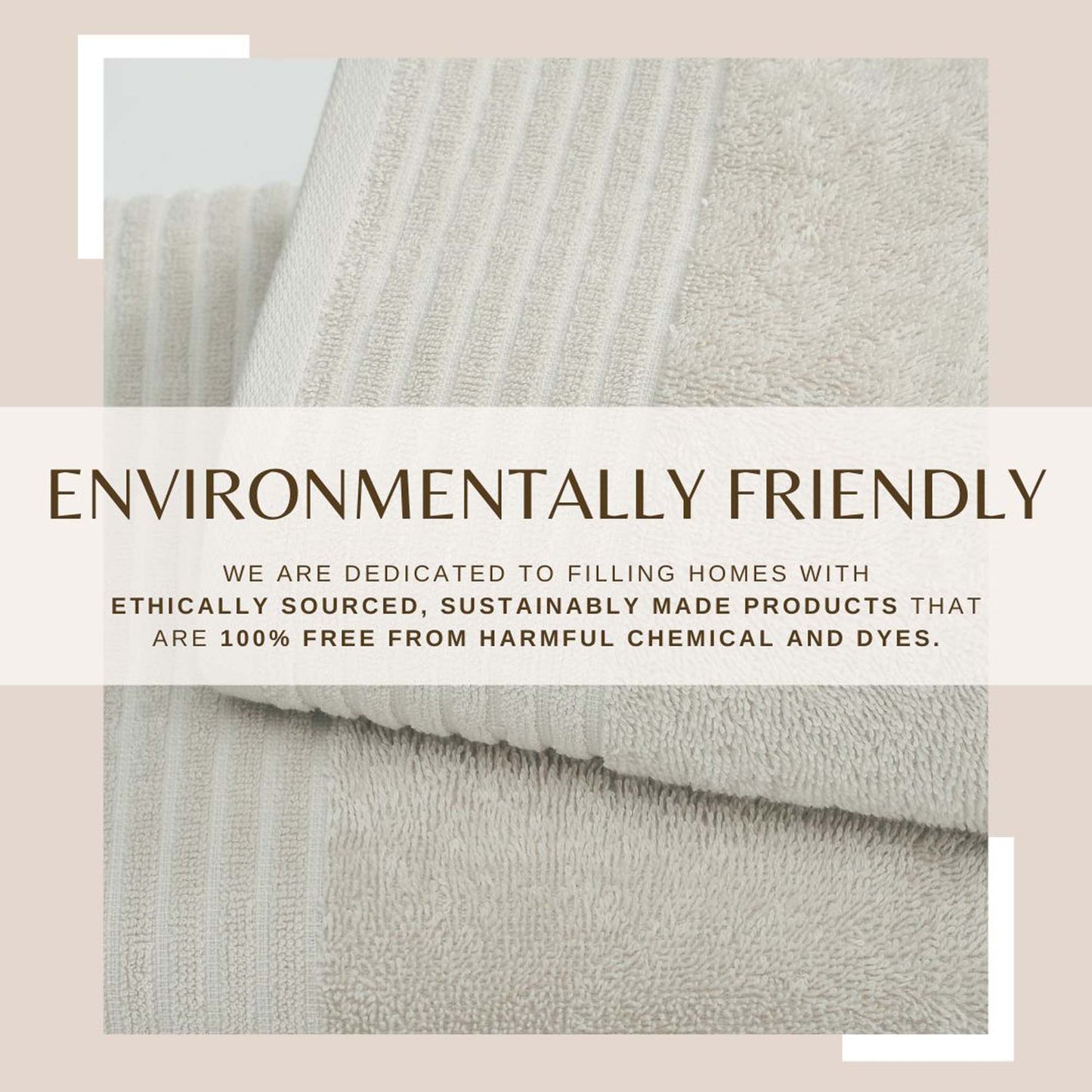6 Piece Set Cotton Bath Towels - Kasper Collection