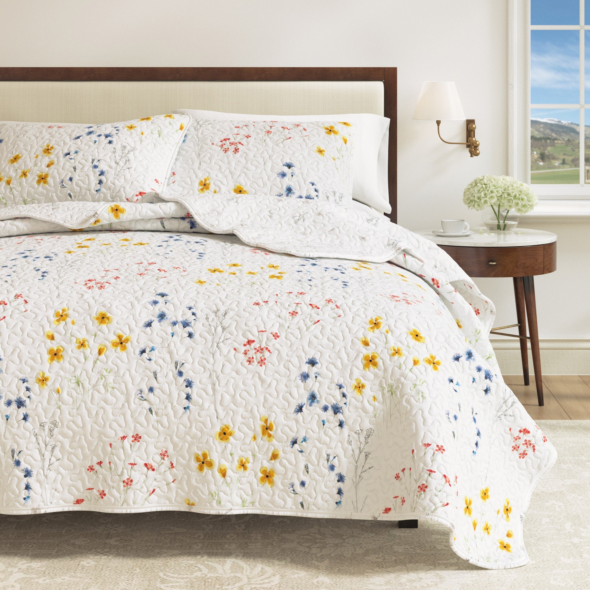 Wildflower Floral Quilt Set - Marianne Collection