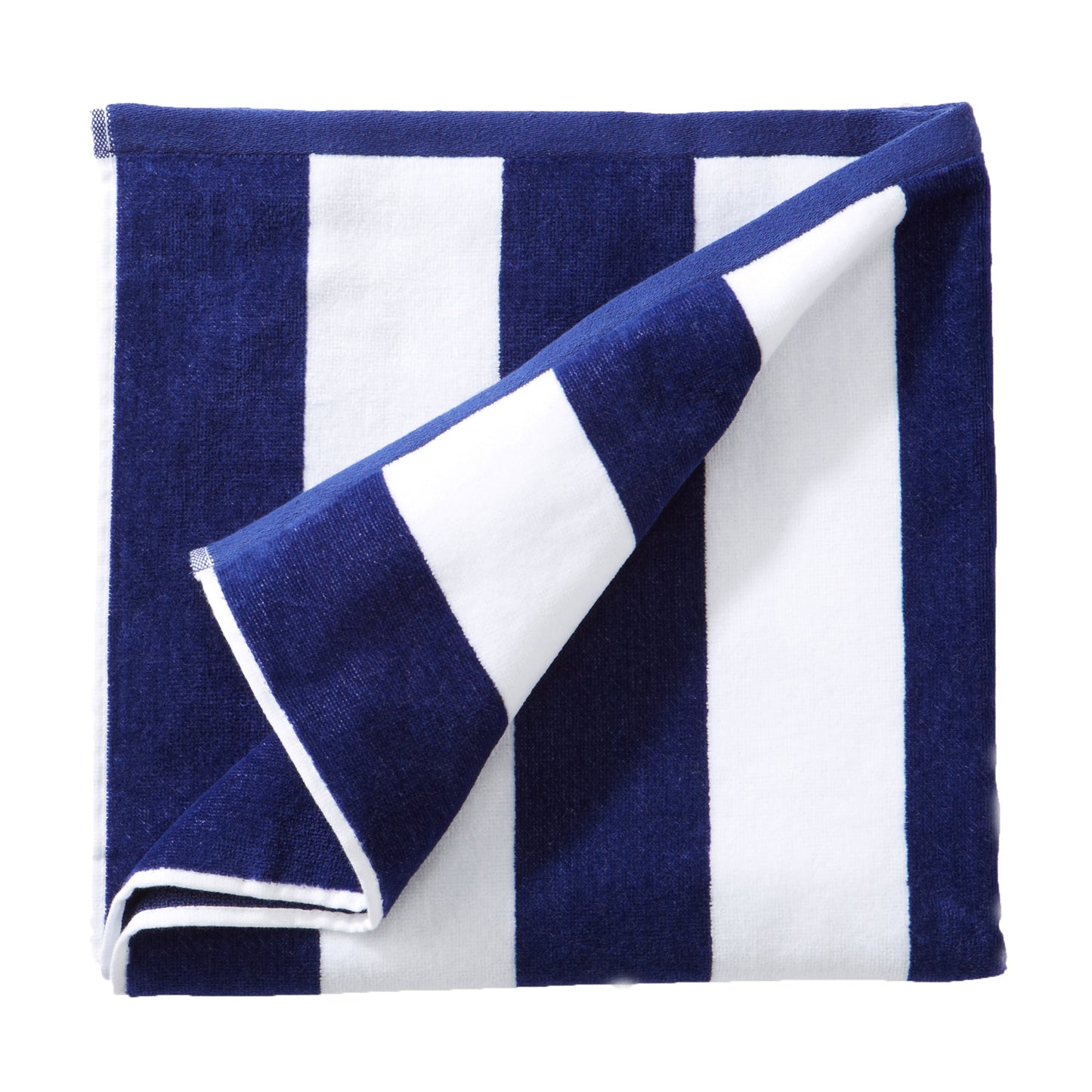 Cotton Velour Cabana Stripe Beach Towel - Novia Collection.